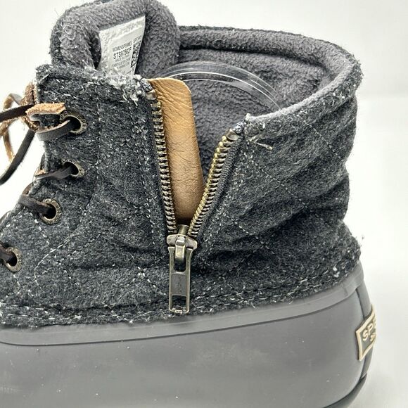 Sperry Womens Gray Size 6 Quilted Duck Boots rain Snow Boot Shoes STS97562 - Picture 7 of 16